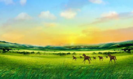 草原风景视频,碧波荡漾的绿色画卷